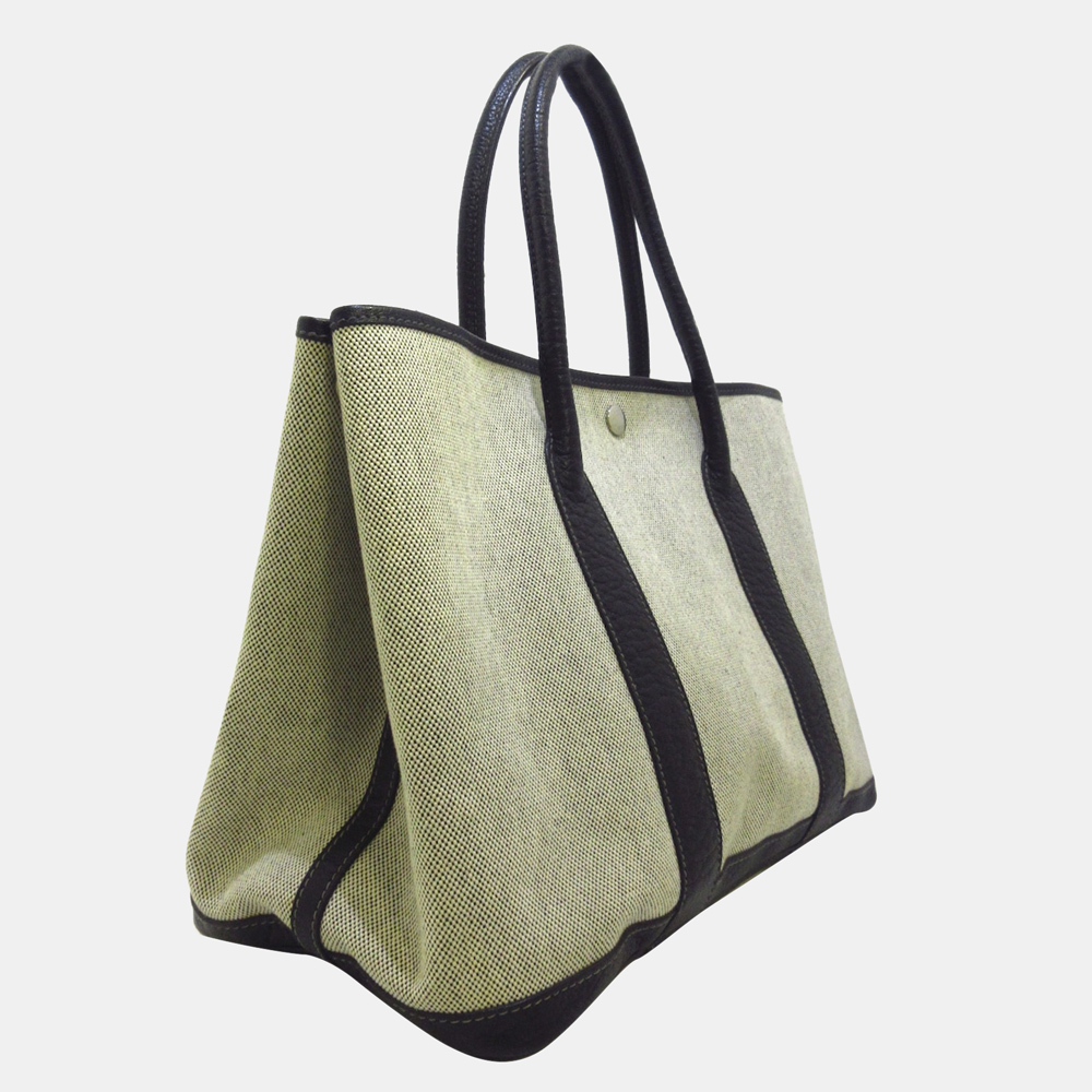 

Hermes Beige/Black/Brown Garden Party PM