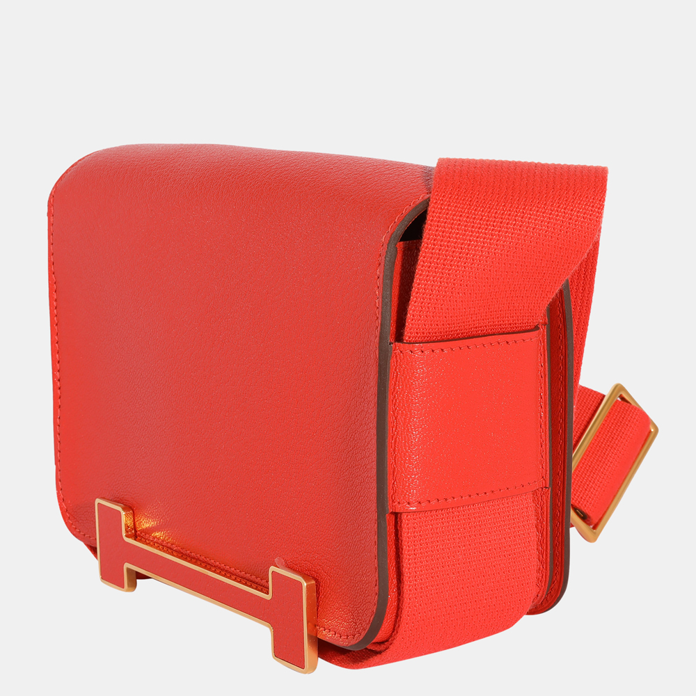 

Hermes Capucines Chevre Geta GHW, Red