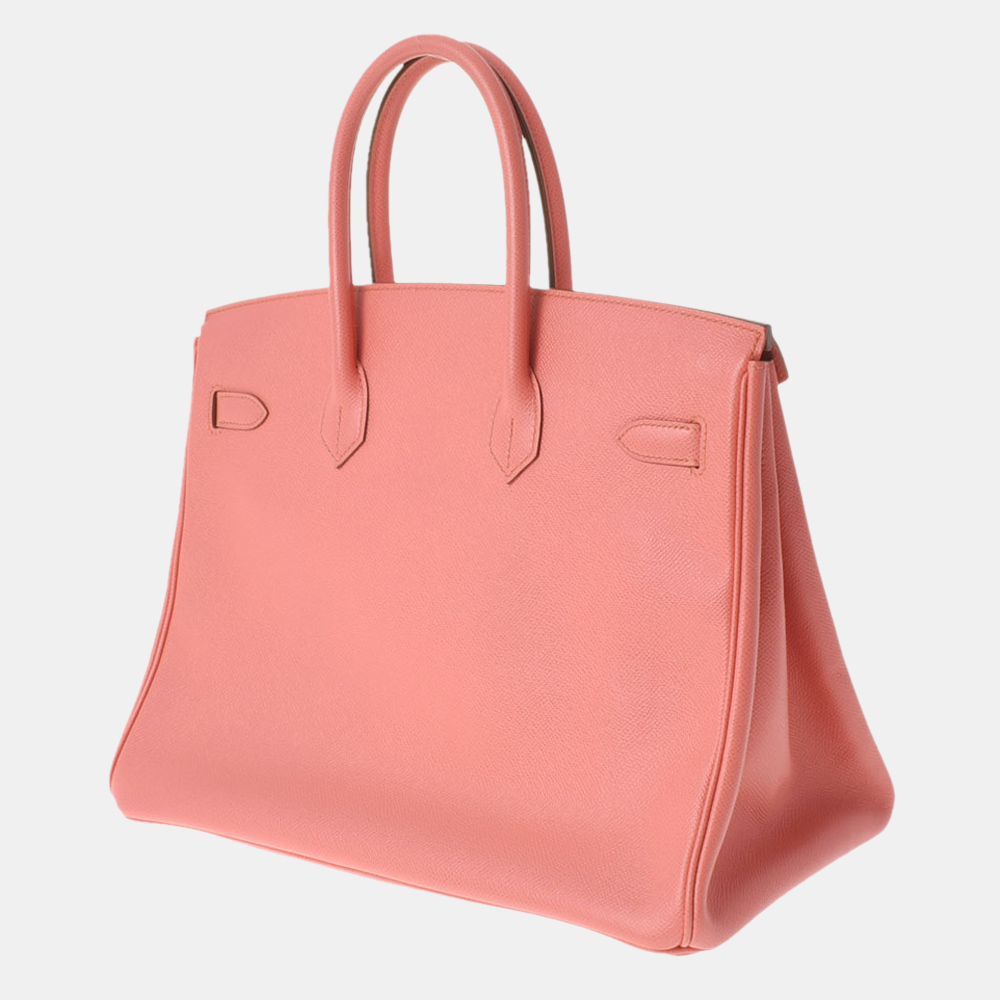 

Hermes Pink Epsom Leather Gold Hardware Birkin 35 Bag