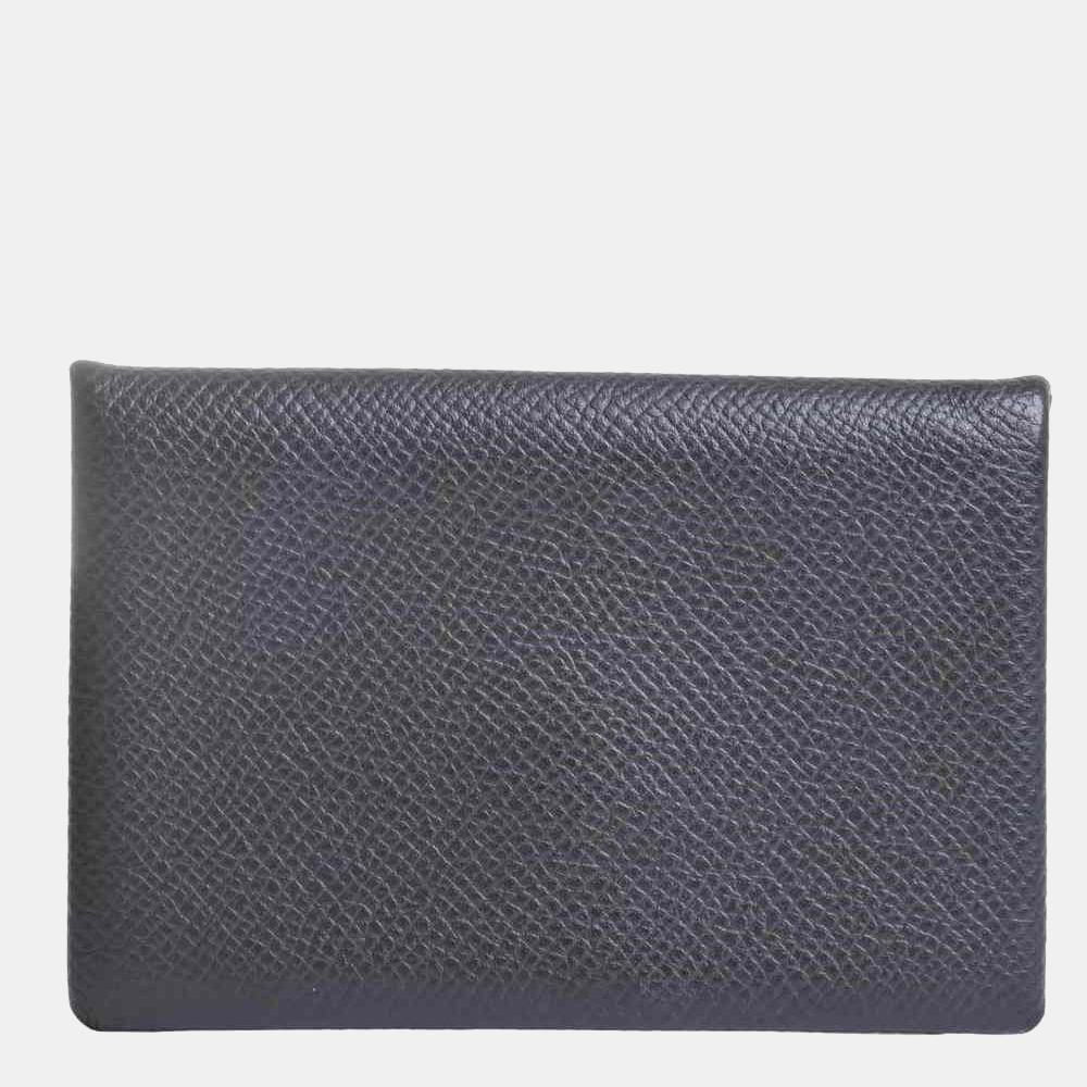 

Hermes Vaux Epsom Calvi Card Case Black