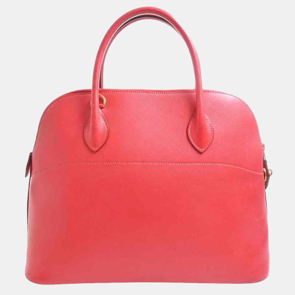 

Hermes Vogulliver Bolide 35 Handbag Red