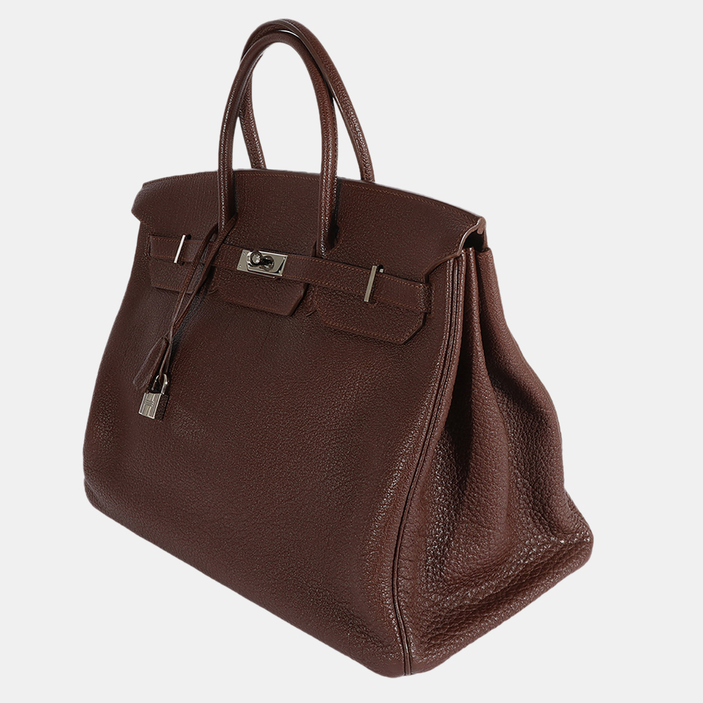 

Hermes Brulee Fjord Birkin 40 PHW, Brown