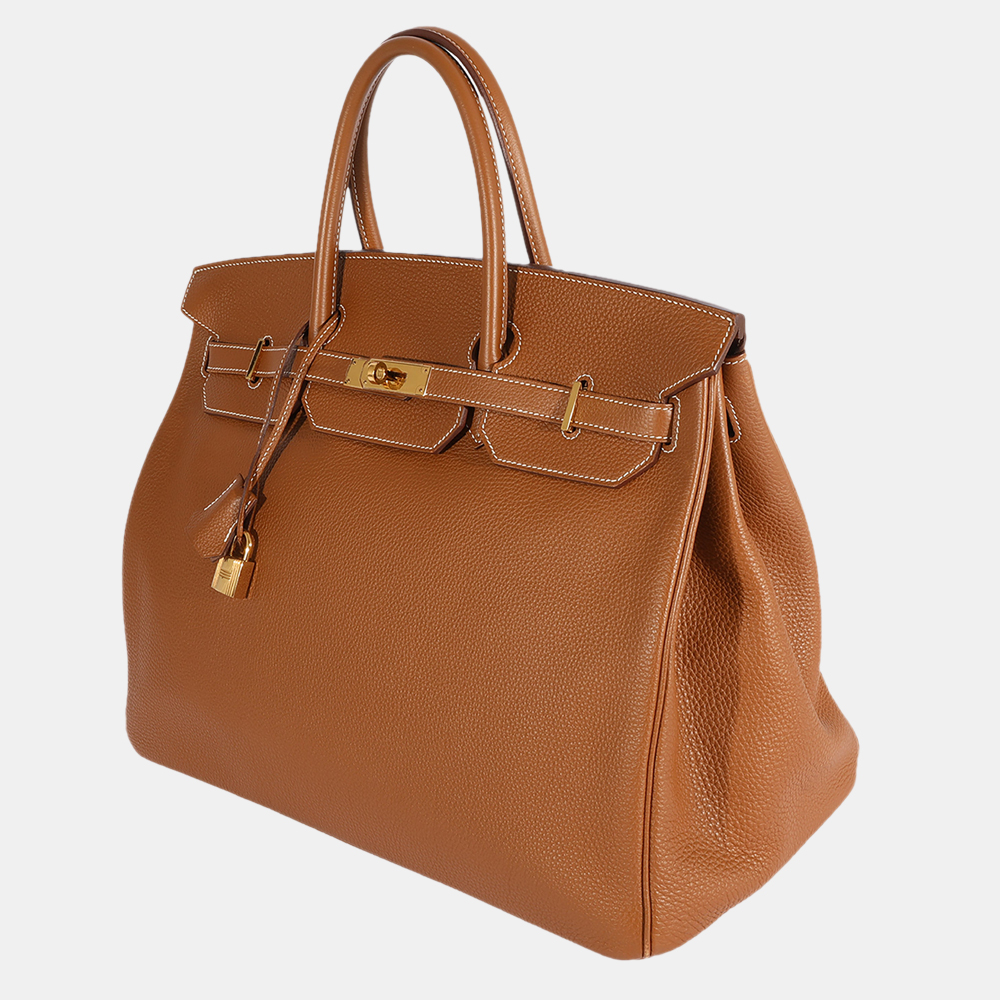 

Hermes Gold Togo Birkin 40 GHW, Orange