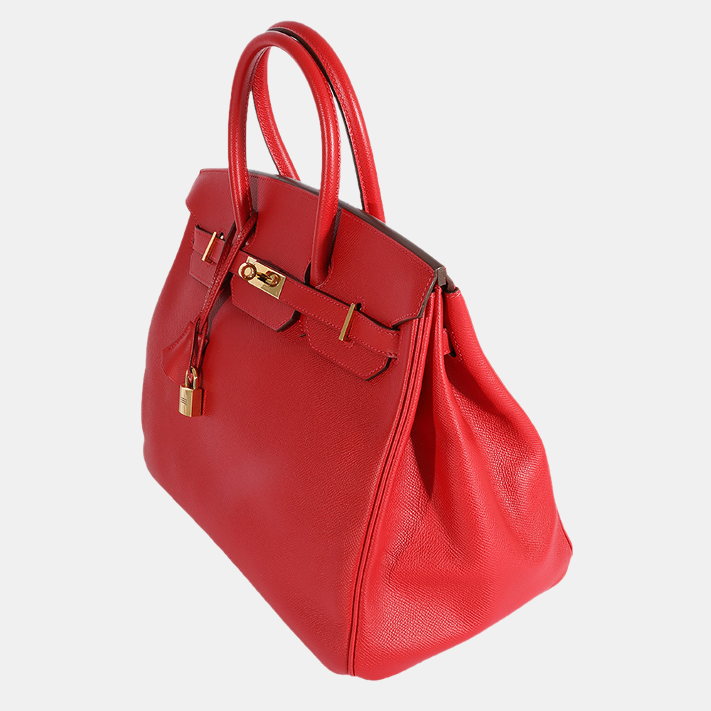 

Hermes Rouge Casaque Epsom Birkin 35 GHW, Red