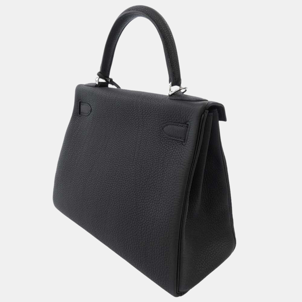 

Hermes Black Togo Leather Kelly 28 Bag