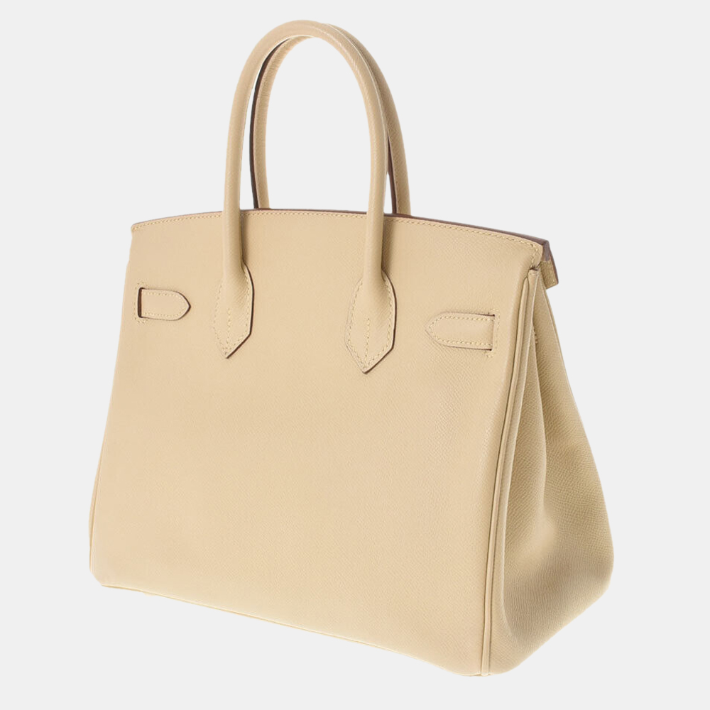 

Hermes Beige Epsom Leather Palladium Hardware Birkin 30 Bag