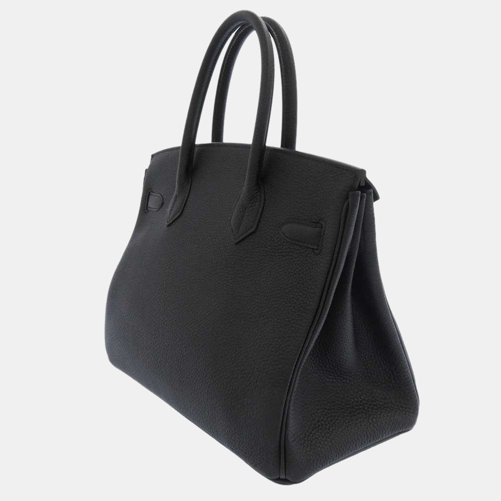

Hermes Black Togo Leather Gold Hardware Birkin 30 Bag
