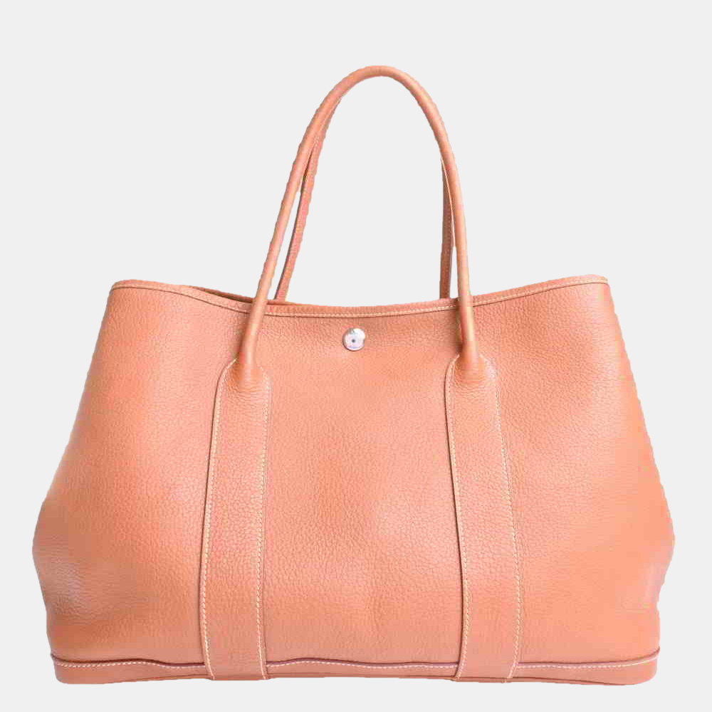 

Hermes Negonda Garden PM Tote Bag Brown