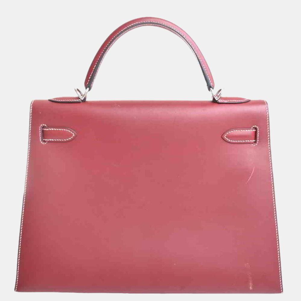 

Hermes Vauchamonix Kelly 32 Handbag Bordeaux, Burgundy