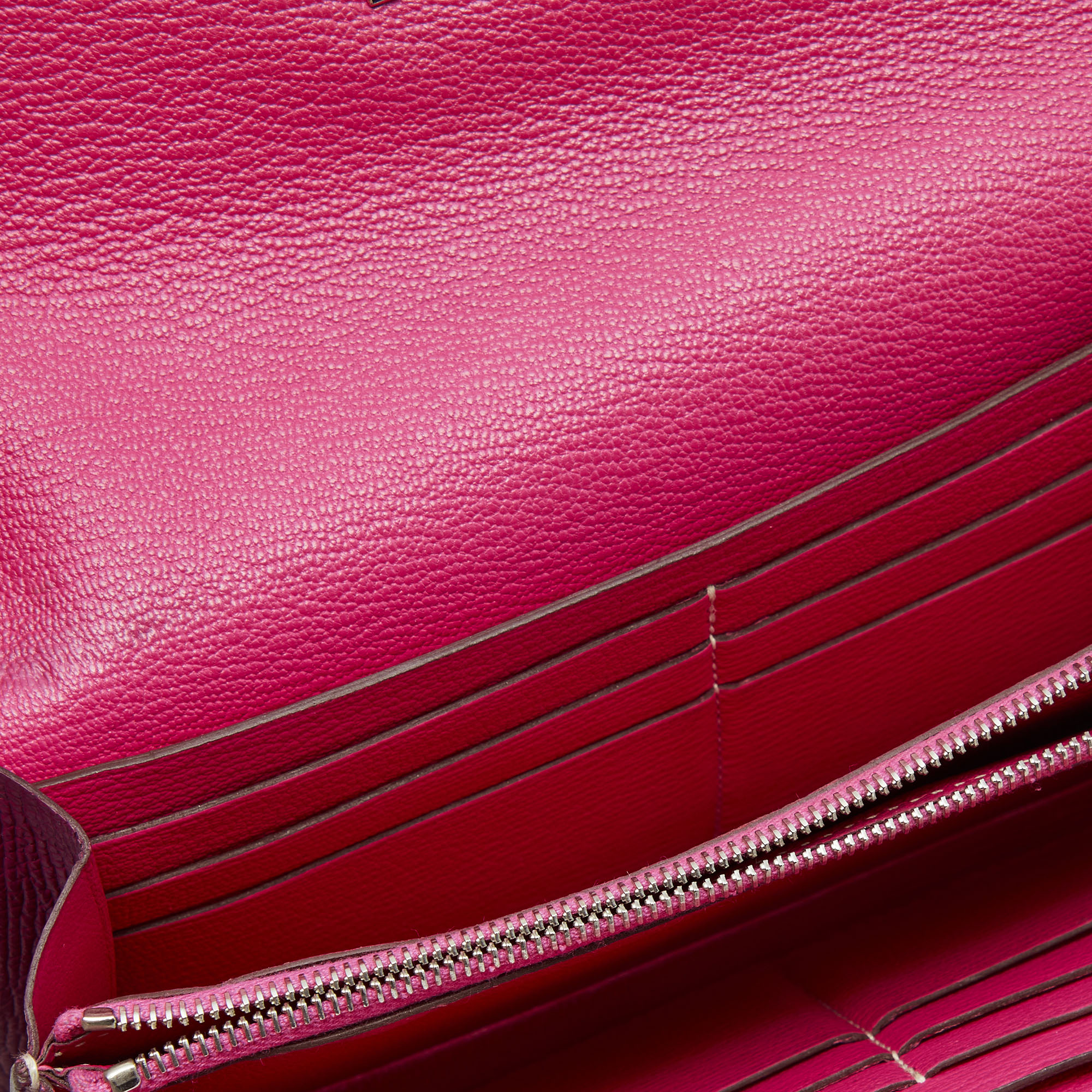 

Hermès Tosca Epsom Leather Kelly Classic Wallet, Pink