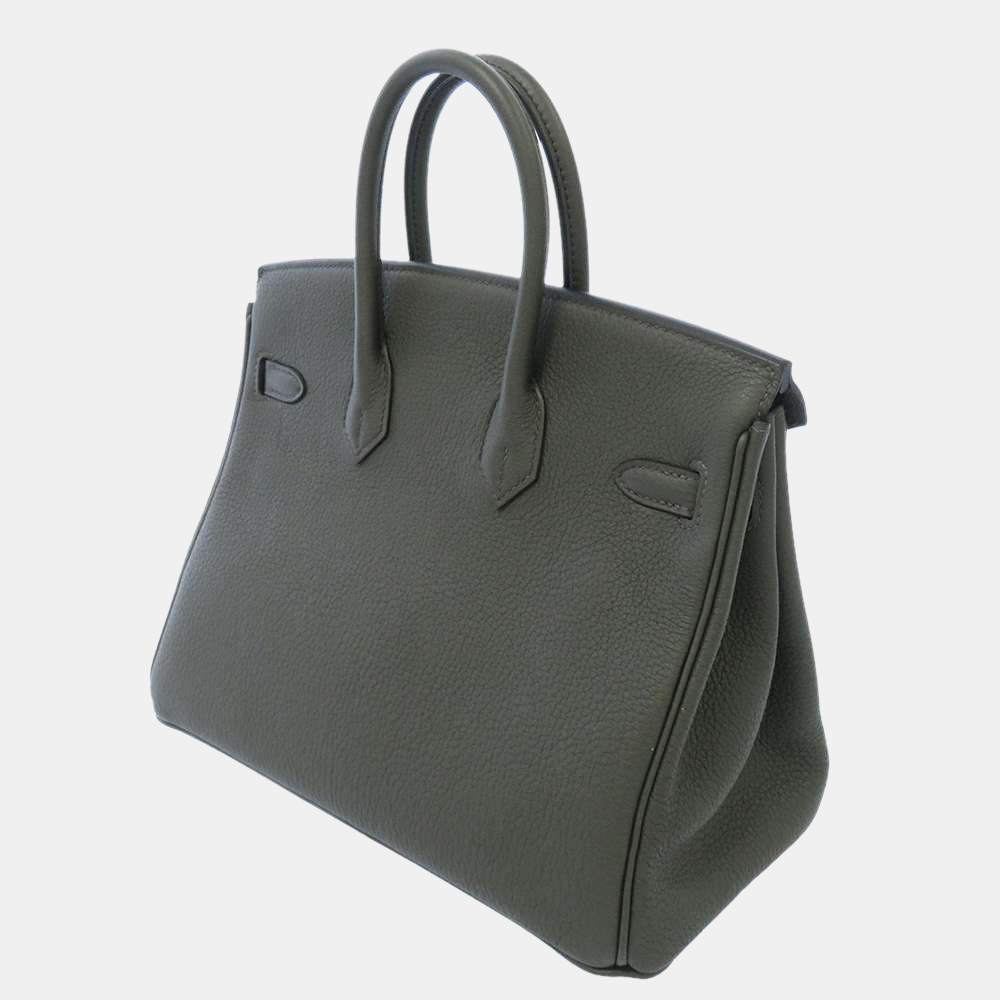 

Hermes Green Togo Leather Gold Hardware Birkin 25 Bag