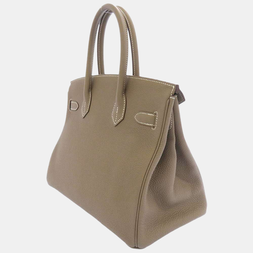 

Hermes Grey Togo Leather Gold Hardware Birkin 30 Bag