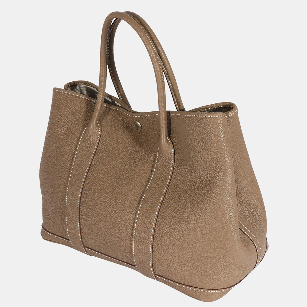 

Hermes Etoupe Negonda Garden Party 36 PHW, Brown
