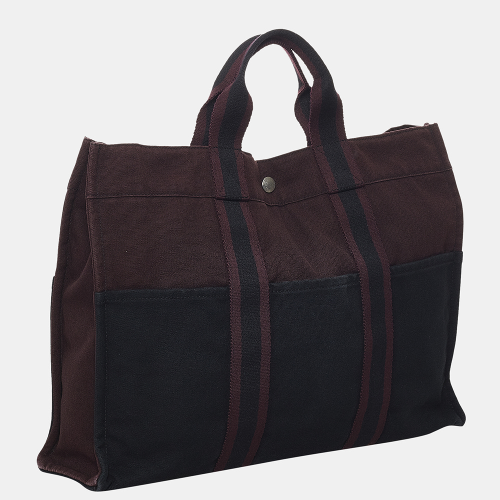 

Hermes Black/Red Fourre Tout MM