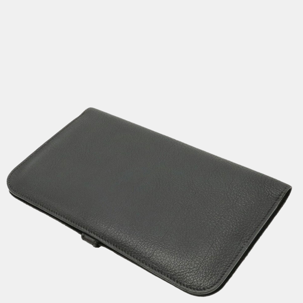 

Hermes Dogon Duo GM Bifold Long Wallet Togo Leather Black A Engraved