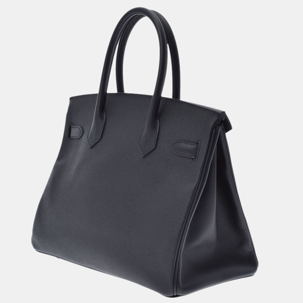 

Hermes Black Epsom Leather Palladium Hardware Birkin 30 Bag