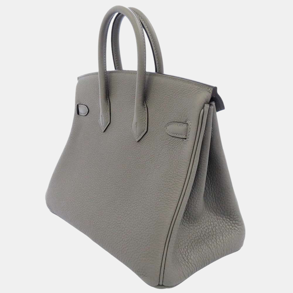 

Hermes Grey Togo Leather Palladium Hardware Birkin 25 Bag