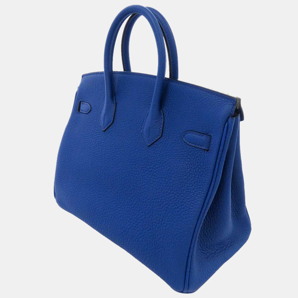 

Hermes Blue Togo Leather Gold Hardware Birkin 25 Bag