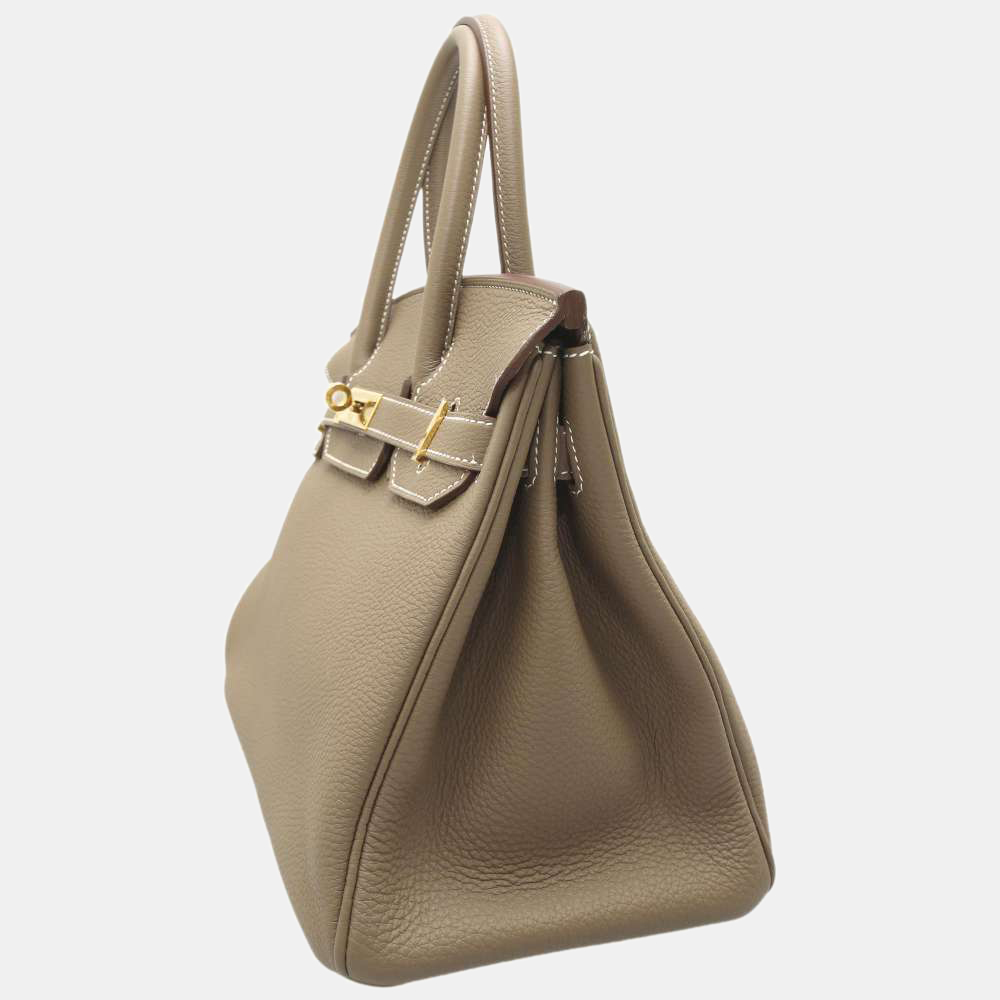 

Hermes Grey Togo Leather Gold Hardware Birkin 30 Bag