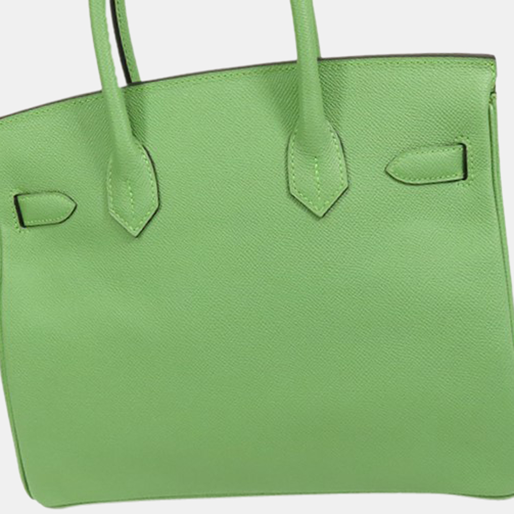 

Hermes Vert Criquet Epson Birkin 30, Green