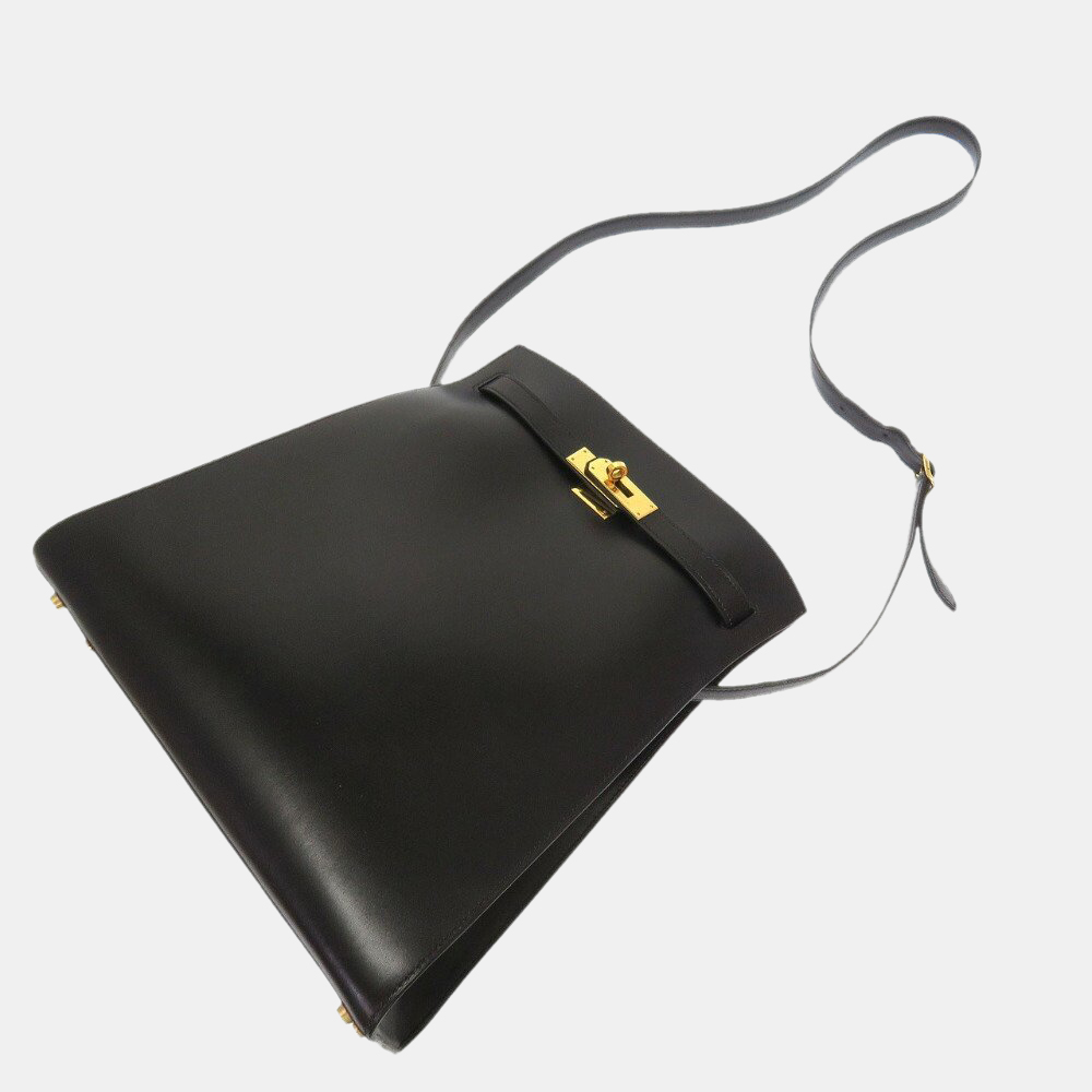 

Hermes Kelly Sport Boxcalf Black A Stamped Shoulder Bag