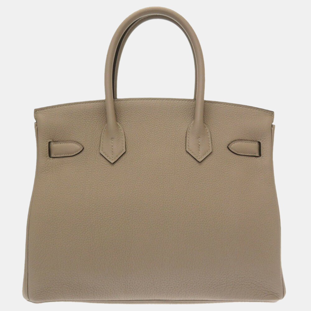 

Hermes Birkin 30 Togo Greasephalt C Engraved, Beige