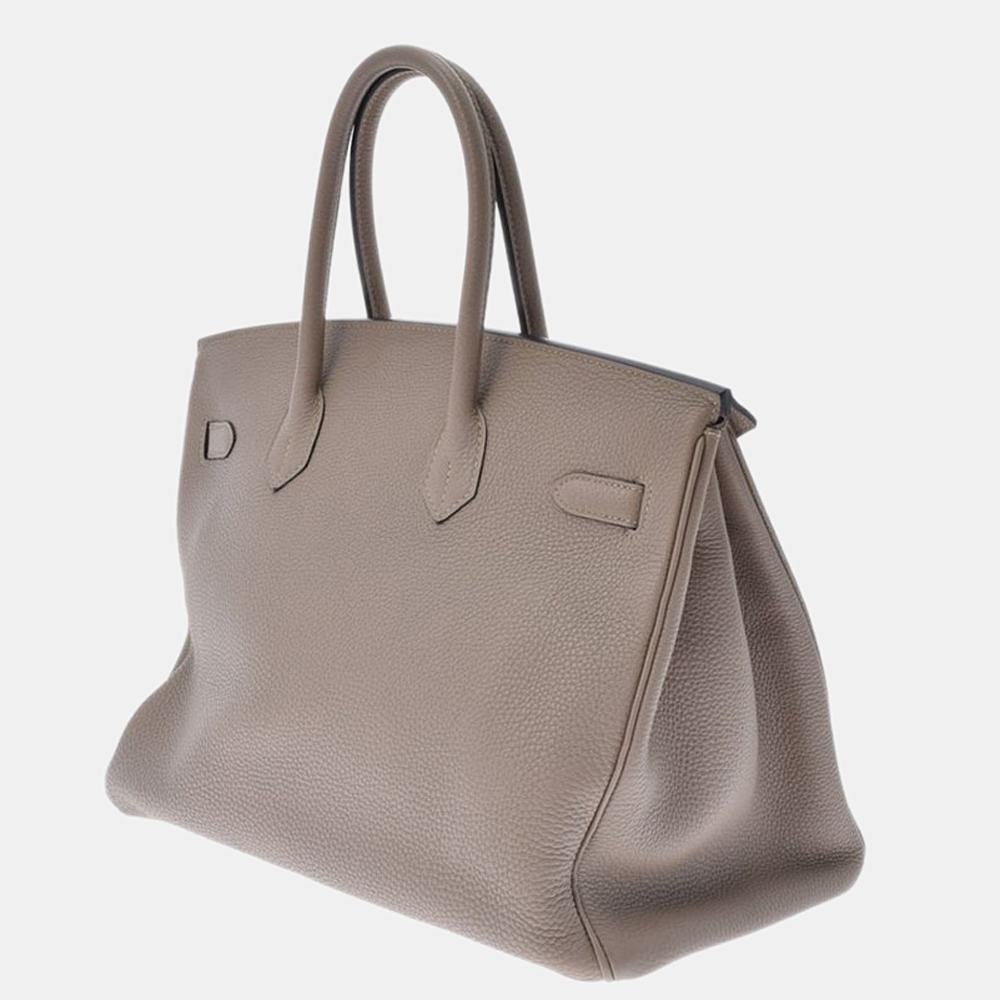 

Hermes Grey Togo Leather Palladium Hardware Birkin 35 Bag