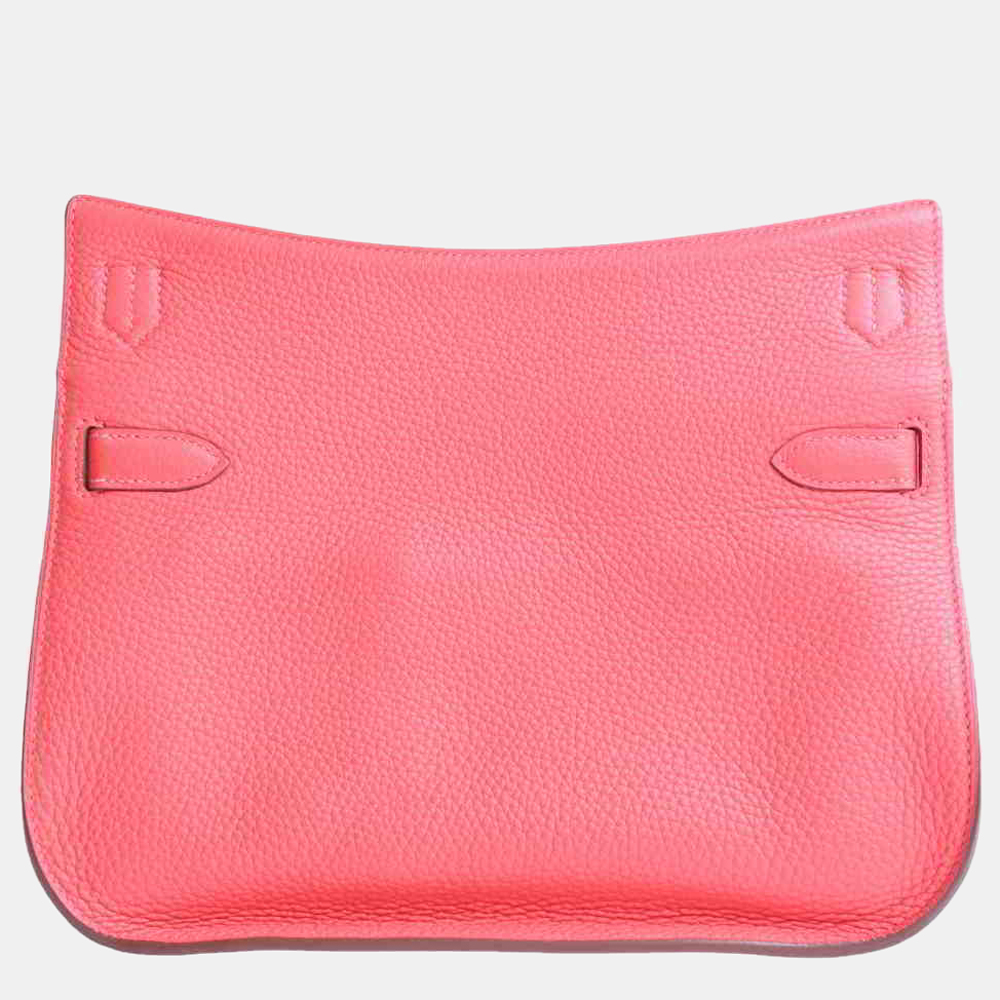

Hermes Taurillon Clemence Gypsyère 28 Shoulder Bag Salmon Pink