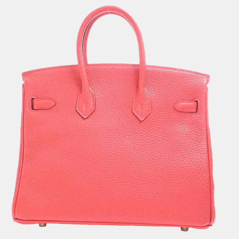 

Hermes Togo Birkin 25 Handbag Red