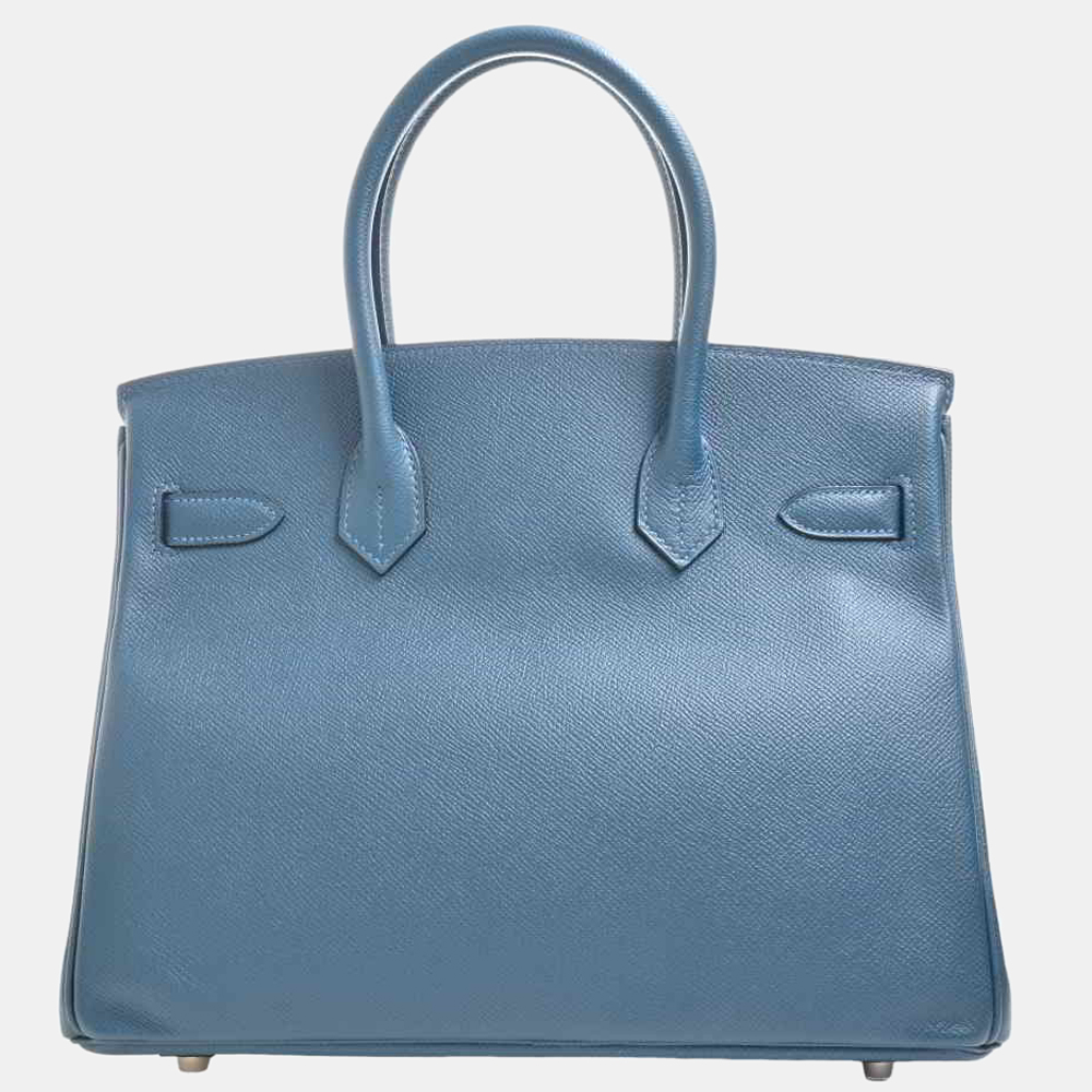 

Hermes Vaux Epsom Birkin 30 Handbag Green