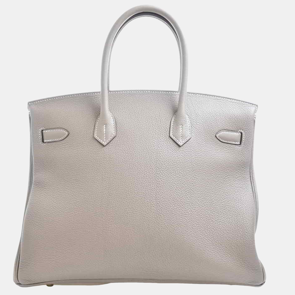 

Hermes Togo Birkin 35 Handbag Greige, Grey