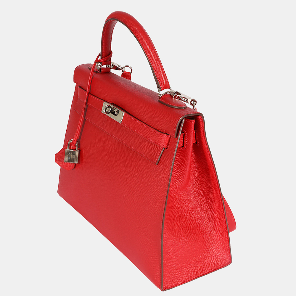 

Hermes Rouge Casaque Epsom Kelly Sellier 32, Red