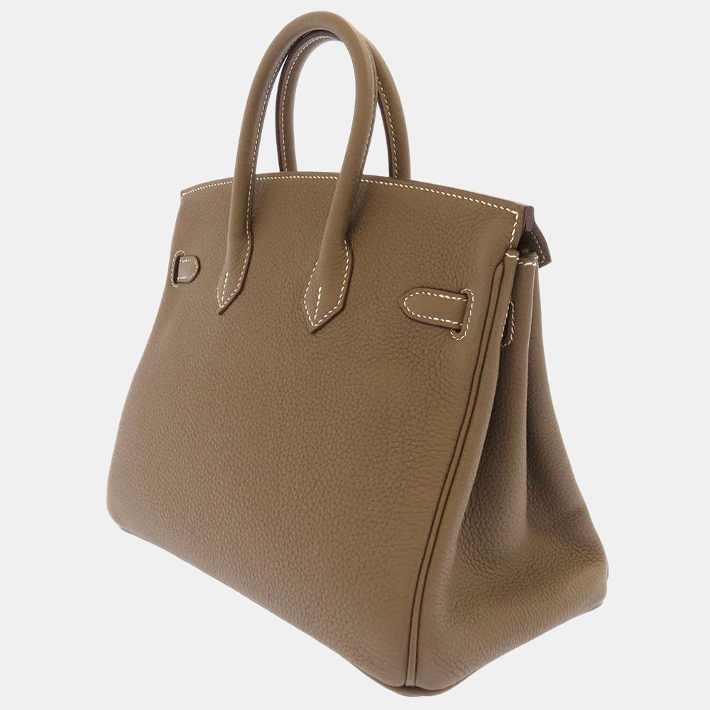 

Hermes Grey Togo Leather Palladium Hardware Birkin 25 Bag