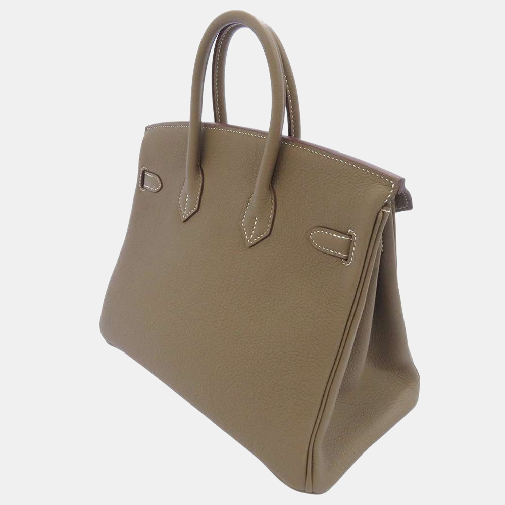 

Hermes Grey Togo Leather Palladium Hardware Birkin 25 Bag