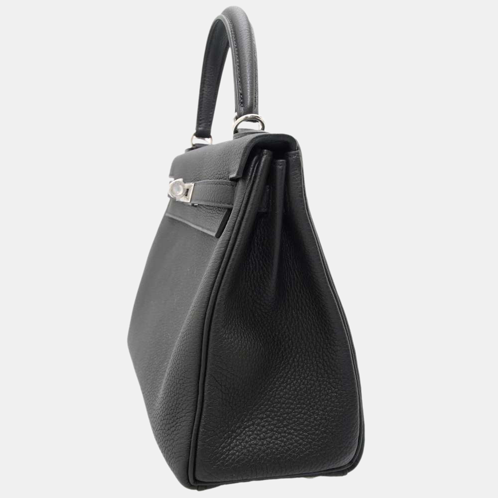 

Hermes Black Togo Leather Palladium Hardware Kelly 25 Bag
