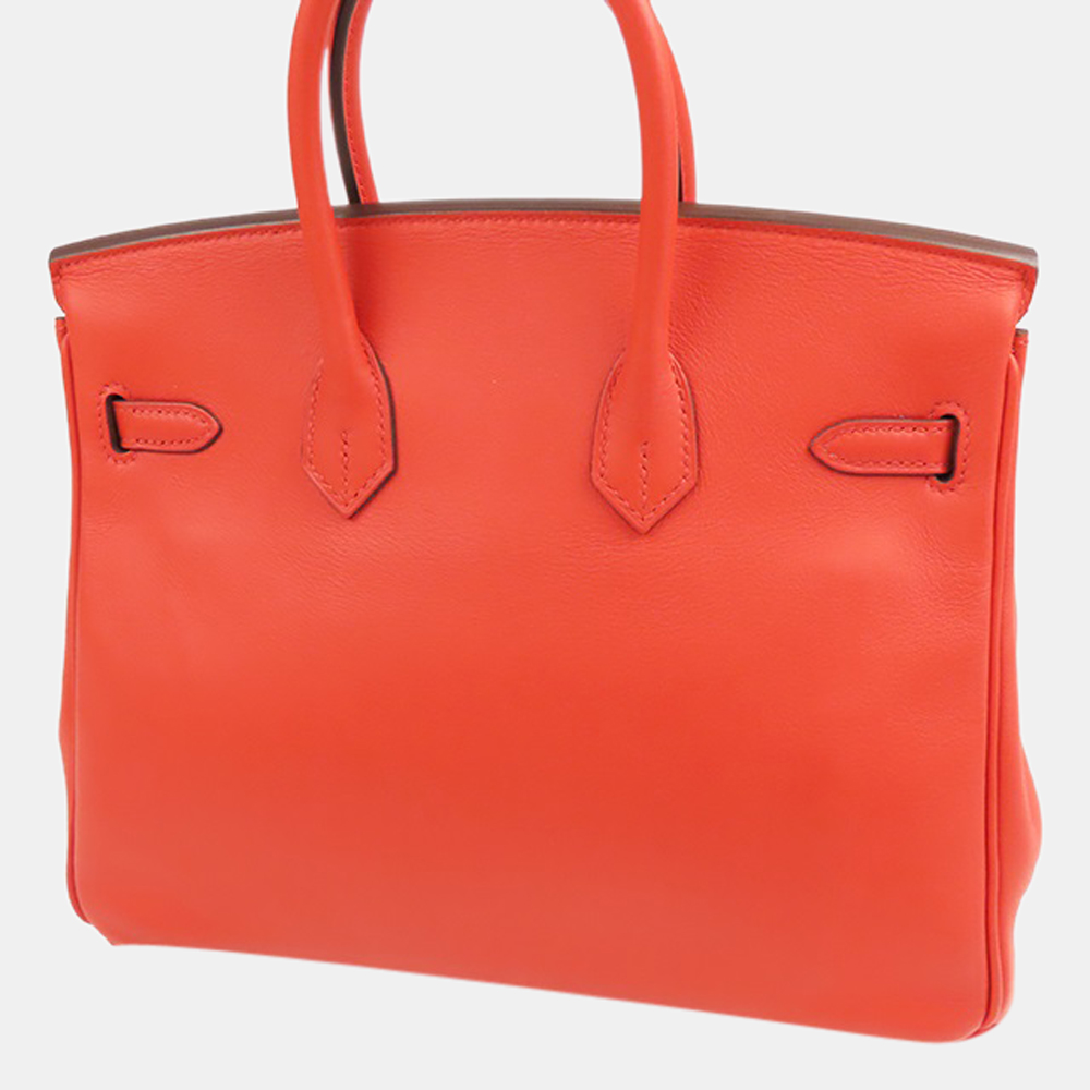 

Hermes Rouge Tomato Swift Birkin 25, Red