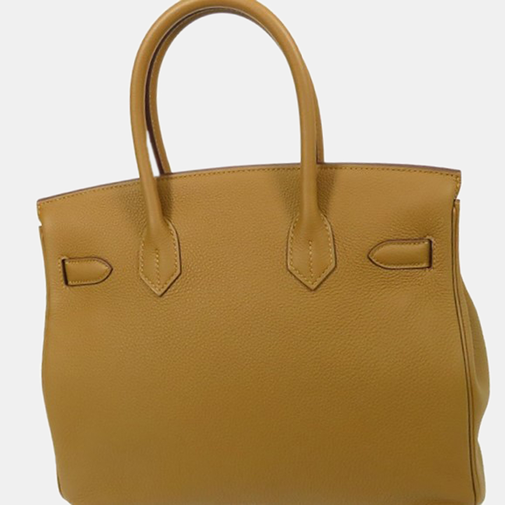 

Hermes Verso Bronds Dre/Blue Plume Togo Birkin 30, Brown