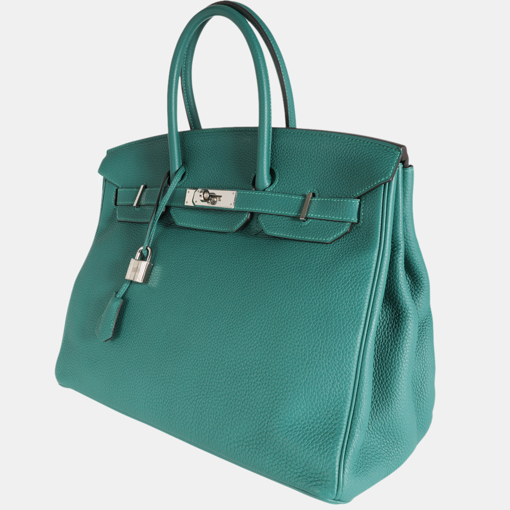 

Hermes Malachite Togo Birkin 35 PHW, Green