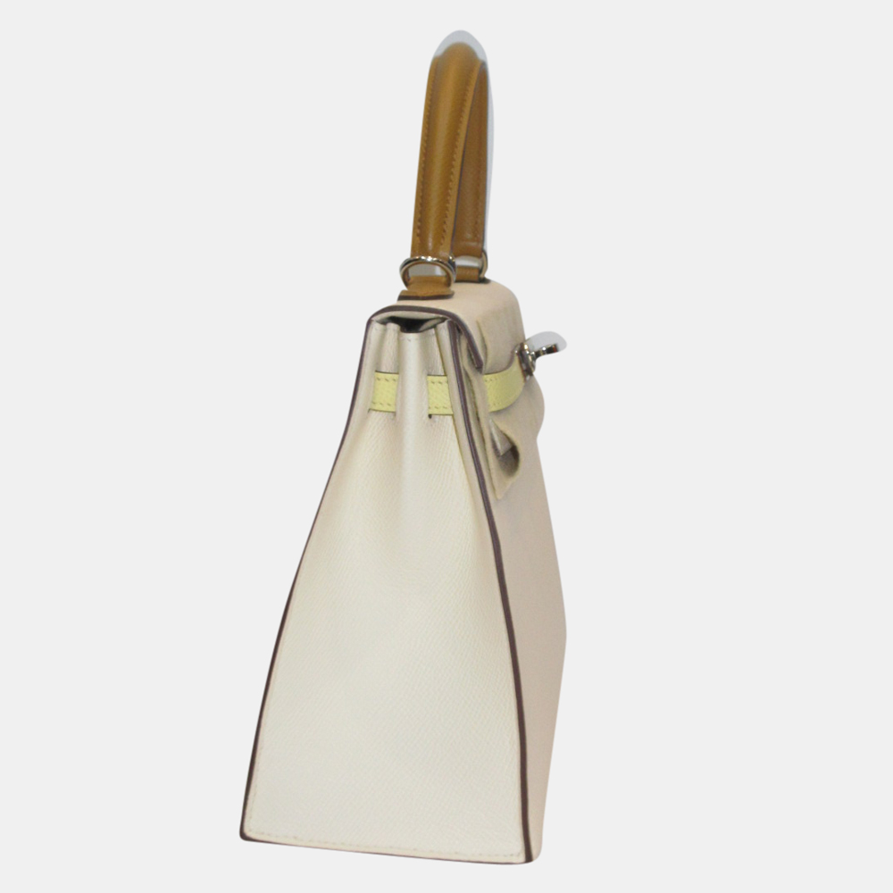 

Hermes Nata/Jaune/Sesami Epson Kelly 25 (2021), Beige