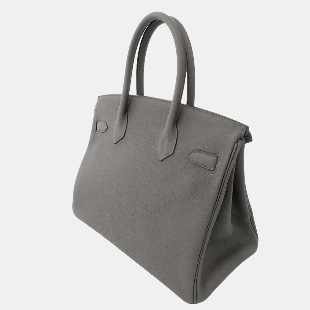 

Hermes Grey Togo Leather Palladium Hardware Birkin 30 Bag
