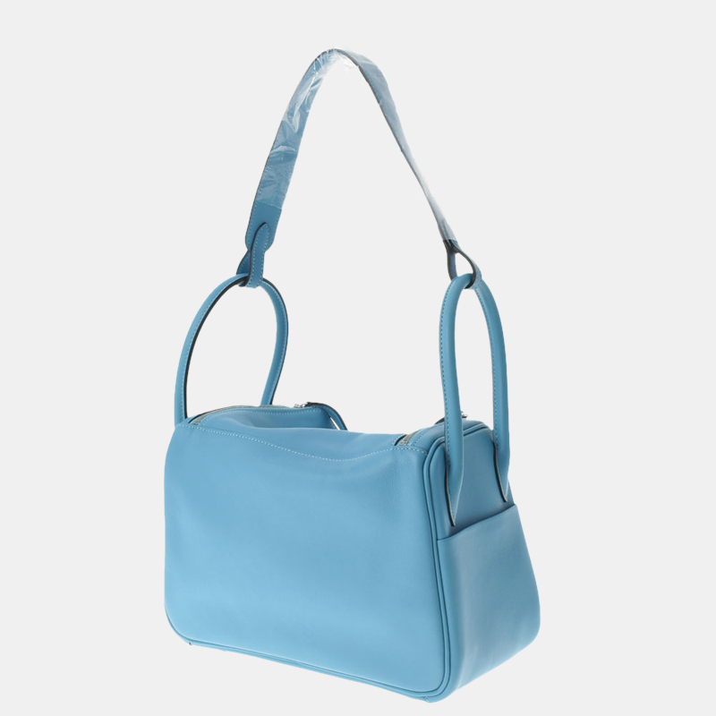 

Hermes Blue Leather Lindy 26 Shoulder Bag