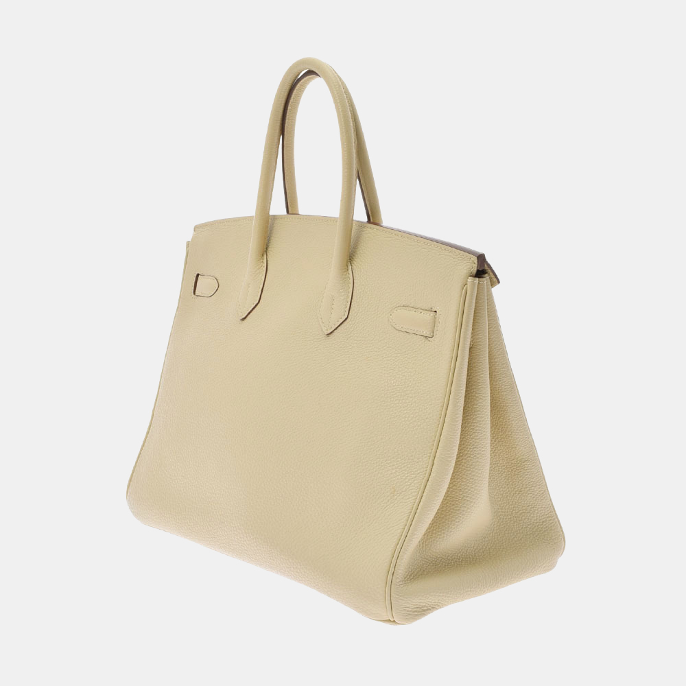 

Hermes Beige Togo Leather Palladium Hardware Birkin 35 Bag