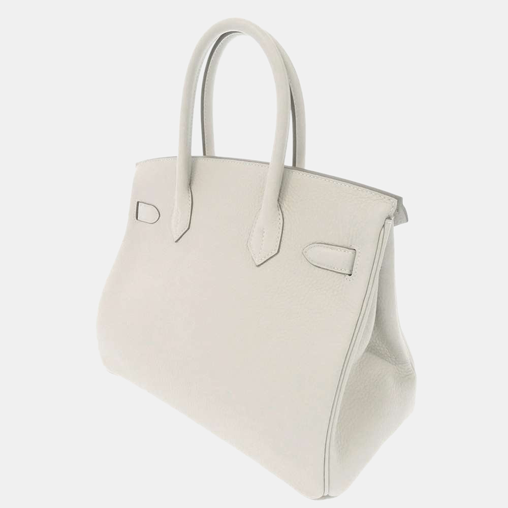 

Hermes White Togo Leather Gold Hardware Birkin 30 Bag