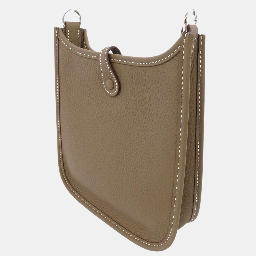 

Hermes Grey/Blue Taurillon Clemence Leather Evelyne TPM Shoulder Bag