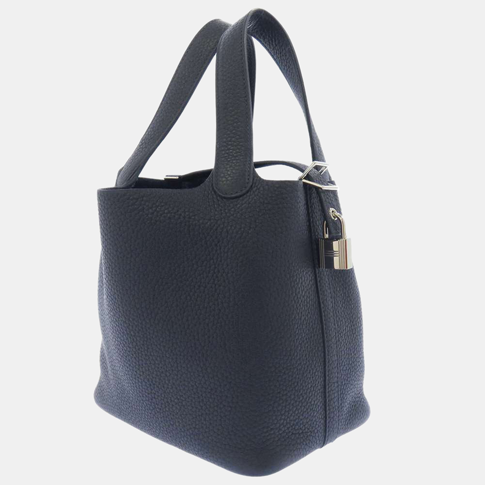 

Hermes Blue Taurillon Maurice Leather Picotin Lock PM Tote Bag