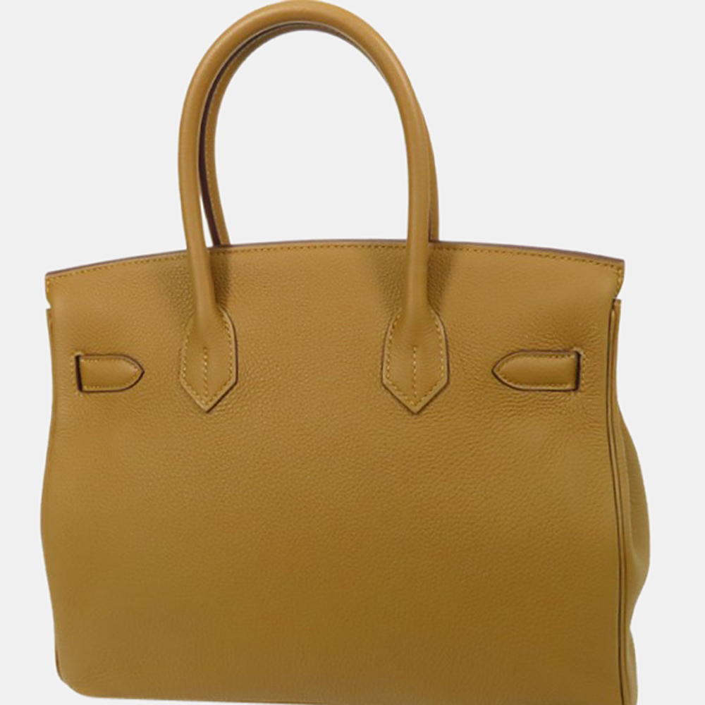 

Hermes Togo Birkin 30 Verso Bronds/Blue Plume Z(2021), Brown