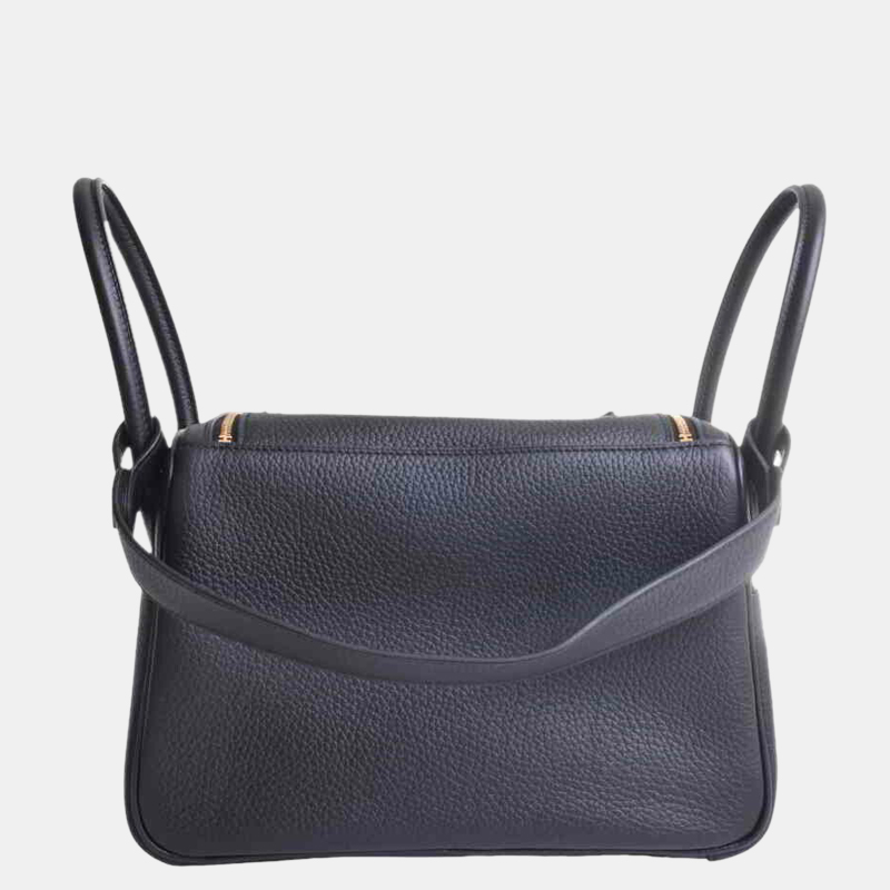 

Hermes Taurillon Clemence Lindy 26 shoulder bag black