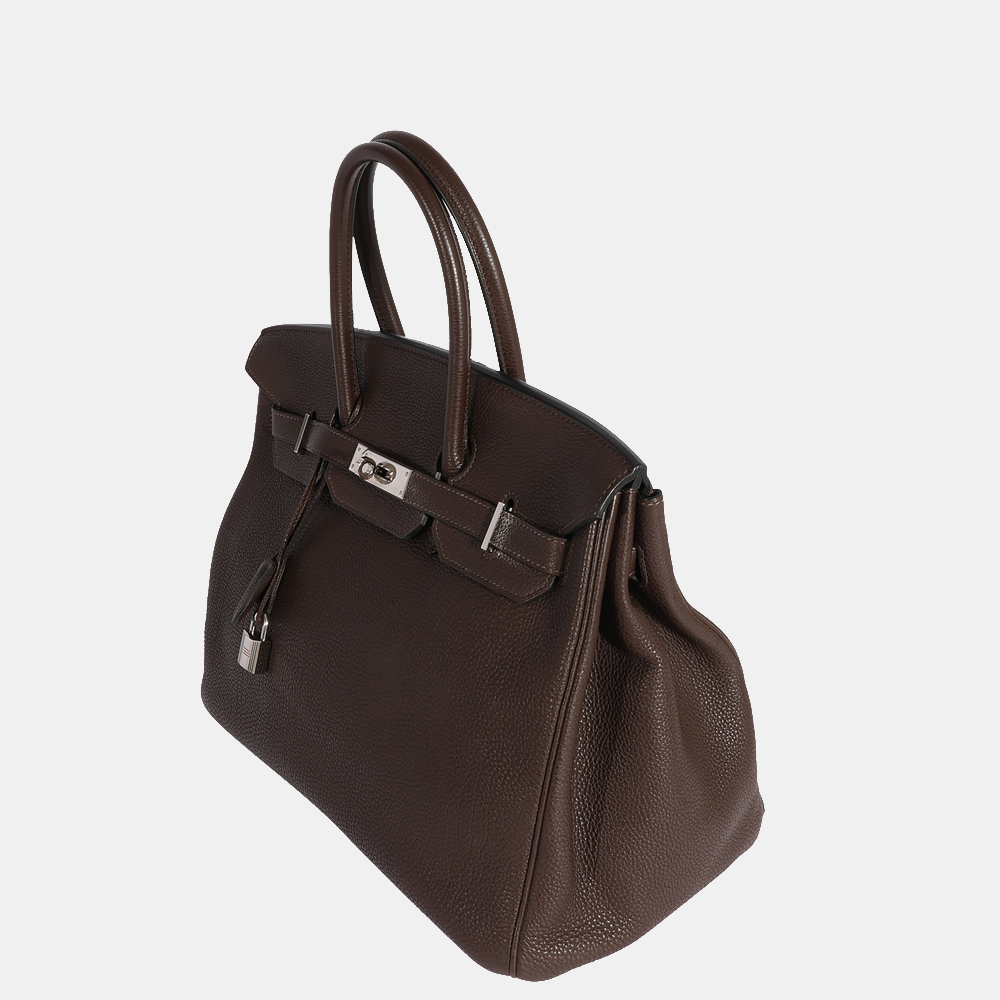 

Hermes Chocolat Togo Birkin 35 PHW, Brown