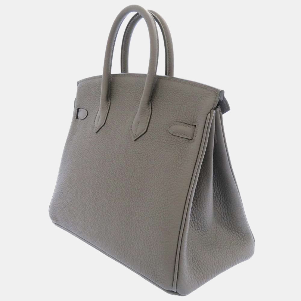 

Hermes Grey Togo Leather Palladium Hardware Birkin 25 Bag