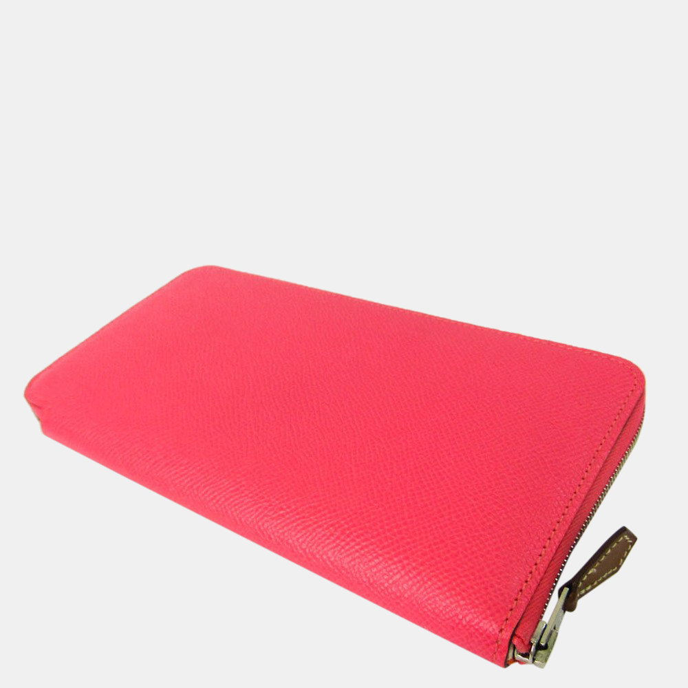 

Hermes Azap Long Silk In H075188CKAD Women's Epsom Leather Long Wallet (bi-fold) Rose Azalee, Pink